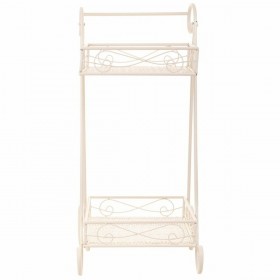 Supporto per Vaso Alexandra House Living Bianco Metallo Ferro 23 x 65 x 28 cm