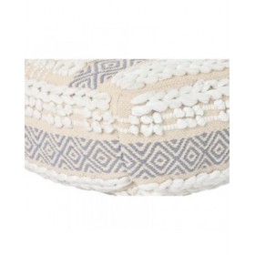 Cuscino DKD Home Decor Da terreno Bianco Grigio Quadrato Boho 60 x 60 x 25 cm