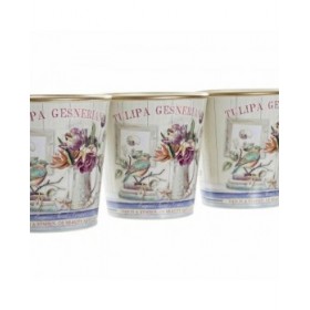 Set di Vasi DKD Home Decor Rosa Dorato PVC Alluminio Shabby Chic 38 x 13 x 14 cm (3 Pezzi)