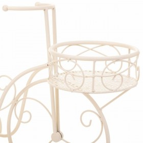 Supporto per Vaso Alexandra House Living Bianco Metallo Ferro Bicicletta 30 x 61 x 55 cm