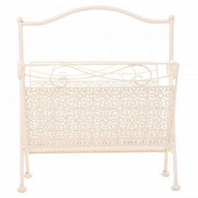 Portariviste Alexandra House Living Bianco Forjare 36 x 33 x 38 cm