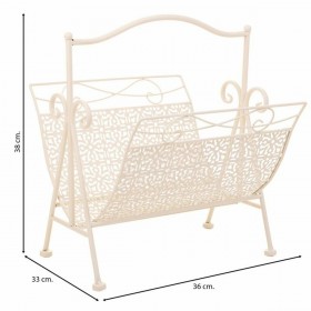 Portariviste Alexandra House Living Bianco Forjare 36 x 33 x 38 cm