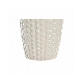 Vaso DKD Home Decor Porcellana Grigio Beige Orientale (2 Unità) (16 x 16 x 40 cm)