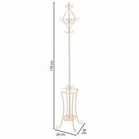 Attaccapanni da Terra Alexandra House Living Bianco 26 x 38 x 26 cm