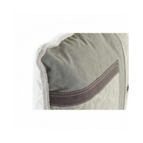 Cuscino DKD Home Decor Grigio Bianco Vintage 45 x 15 x 45 cm