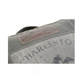 Cuscino DKD Home Decor Da terreno Beige Marrone Poliestere Cotone Pelle Stella Alluminio Vintage (50 x 14 x 50 cm)