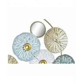 Statua Decorativa DKD Home Decor Specchio Dorato Metallo (44 x 8 x 46 cm)