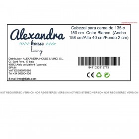 Testiera del Letto Alexandra House Living Bianco 158 x 40 x 18 cm