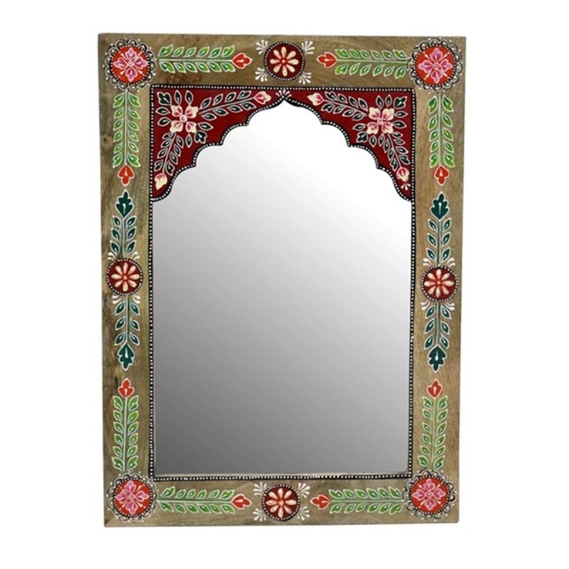 Specchio da parete DKD Home Decor Multicolore Floreale 41 x 2 x 56 cm