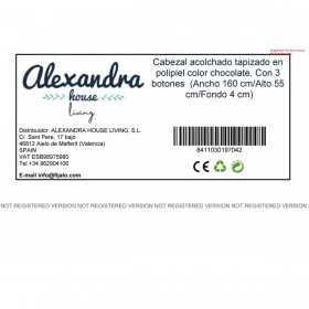 Testiera del Letto Alexandra House Living Cioccolato 55 x 160 x 4 cm