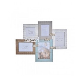 Cornice Portafoto DKD Home Decor Beach 51 x 2 x 40,5 cm Legno Marinaio