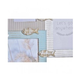 Cornice Portafoto DKD Home Decor Beach 51 x 2 x 40,5 cm Legno Marinaio