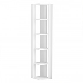 Scaffale ad Angolo Alexandra House Living Bianco Legno MDP 33 x 161 x 33 cm 5 Mensole