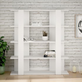 Libreria Alexandra House Living Bianco Legno MDP 110 x 122 x 29 cm 4 Mensole
