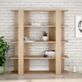 Libreria Alexandra House Living Rovere Legno MDP 110 x 122 x 29 cm 4 Mensole