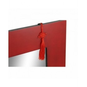 Specchio da parete DKD Home Decor Nero Rosso Orientale 70 x 2 x 90 cm