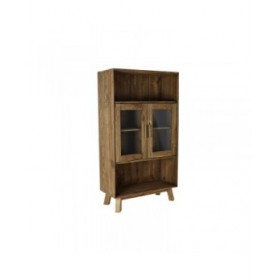 Scaffale DKD Home Decor Cristallo Naturale Legno Riciclato 4 Mensole (90 x 40 x 160 cm)