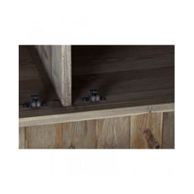 Scaffale DKD Home Decor Cristallo Naturale Legno Riciclato 4 Mensole (90 x 40 x 160 cm)