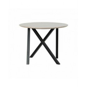 Tavolo aggiuntivo DKD Home Decor 65 x 65 x 49,5 cm Nero Metallo Legno Marrone Chiaro