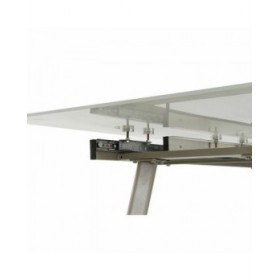 Tavolo da Pranzo DKD Home Decor Cristallo Dorato Metallo Bianco (140 x 80 x 76 cm)