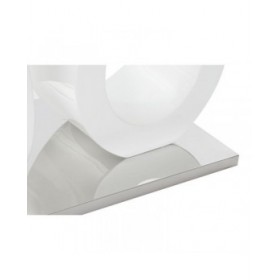 Tavolino da Caffè DKD Home Decor Bianco Trasparente Legno Cristallo Legno MDF 110 x 60 x 45 cm