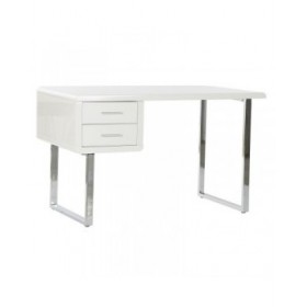 Scrivania DKD Home Decor Bianco Argentato Metallo Legno MDF 120 x 55 x 76 cm