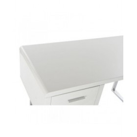 Scrivania DKD Home Decor Bianco Argentato Metallo Legno MDF 120 x 55 x 76 cm