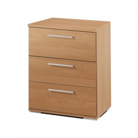 Comodino Alexandra House Living Ciliegio Metallo Legno MDP 41 x 62 x 35 cm 3 cassetti