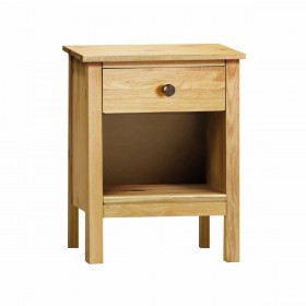 Comodino Alexandra House Living Mele Rovere Metallo Legno di pino 47 x 60 x 35 cm 1 cassetto