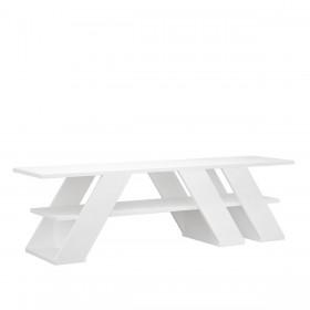 Mobile TV Alexandra House Living Diagonal Bianco 140 x 40 x 34 cm