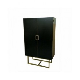 Armadio DKD Home Decor   110 x 50 x 180 cm Nero Metallo Pioppo