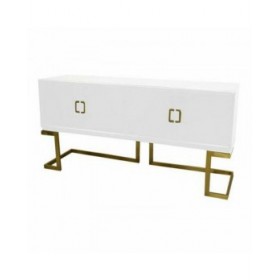 Credenza DKD Home Decor Bianco Metallo Pioppo (178 x 50 x 90 cm)