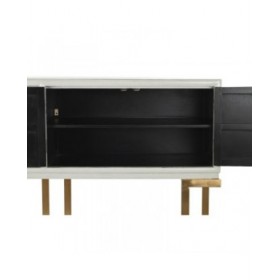 Credenza DKD Home Decor Bianco Metallo Pioppo (178 x 50 x 90 cm)