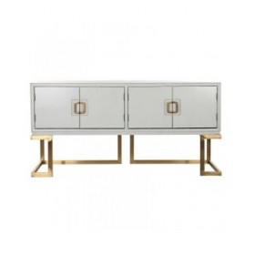 Credenza DKD Home Decor Bianco Metallo Pioppo (178 x 50 x 90 cm)
