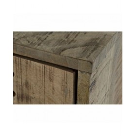 Credenza DKD Home Decor Nero Metallo Legno di mango (140 x 40 x 93 cm)