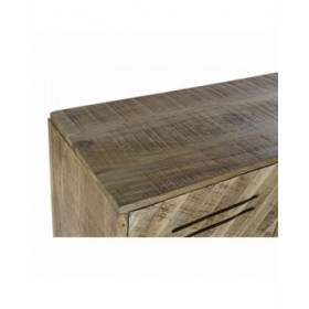Credenza DKD Home Decor Nero Metallo Legno di mango (140 x 40 x 93 cm)