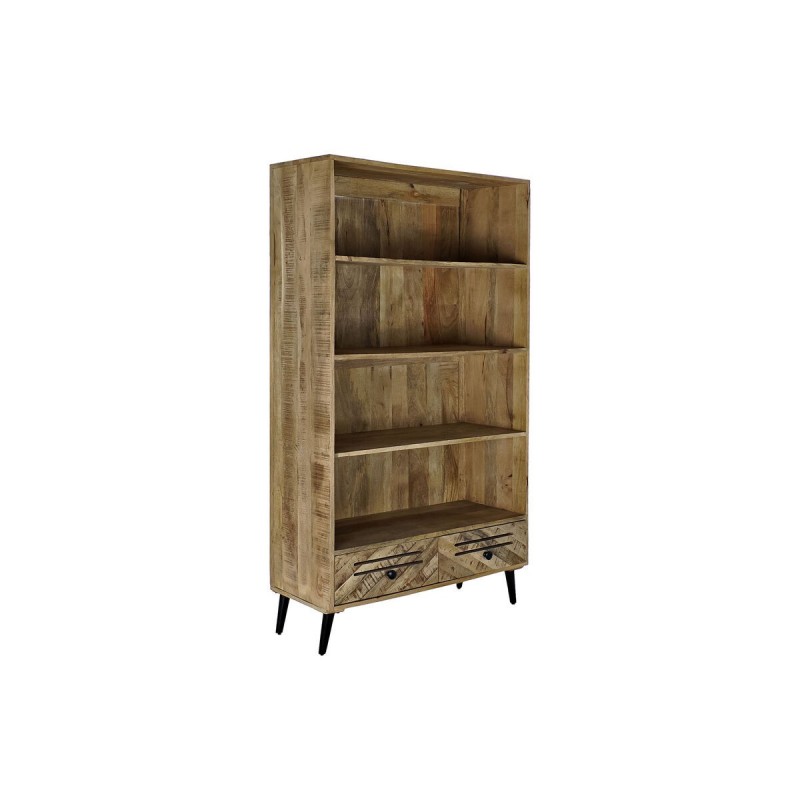 Scaffale DKD Home Decor Nero Metallo Marrone scuro Legno di mango 100 x 40 x 180 cm