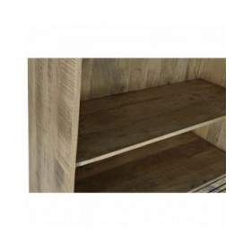 Scaffale DKD Home Decor Nero Metallo Marrone scuro Legno di mango 100 x 40 x 180 cm