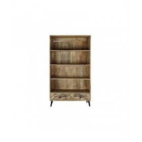 Scaffale DKD Home Decor Nero Metallo Marrone scuro Legno di mango 100 x 40 x 180 cm