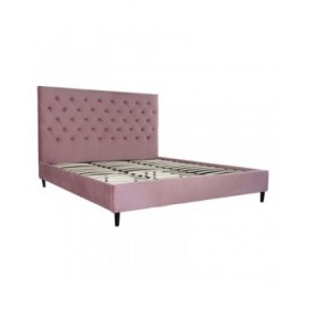 Letto DKD Home Decor Legno Metallo Rosa 180 x 200 cm 187 x 210 x 137 cm