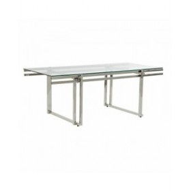 Tavolino da Caffè DKD Home Decor Cristallo Acciaio inossidabile (120 x 60 x 45 cm)