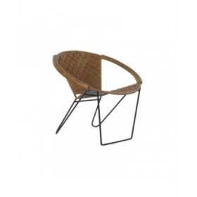 Sedia da Sala da Pranzo DKD Home Decor Nero Marrone Chiaro 81 x 67 x 71 cm