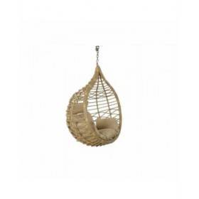 Sedia da giardino sospesa DKD Home Decor Marrone Beige Marrone Chiaro Alluminio rattan sintetico 90 x 70 x 110 cm 100 x 70 x 125