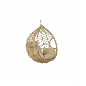 Sedia da giardino sospesa DKD Home Decor 90 x 70 x 110 cm 105 x 75 x 226 cm Beige Metallo Marrone rattan sintetico