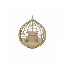 Sedia da giardino sospesa DKD Home Decor 90 x 70 x 110 cm 105 x 75 x 226 cm Beige Metallo Marrone rattan sintetico