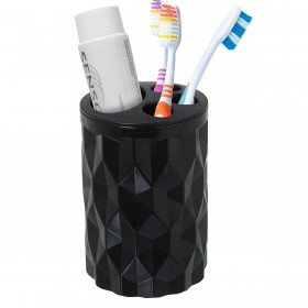 Portaspazzolini da Denti Alexandra House Living Nero Acrilico Plastica 8 x 12 x 8 cm