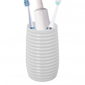 Portaspazzolini da Denti Alexandra House Living Bianco Acrilico Plastica 7 x 12 x 7 cm