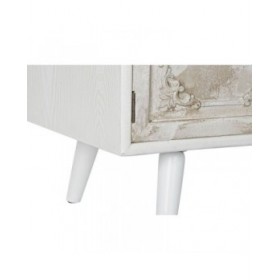Mobile TV DKD Home Decor Bianco Beige 136 x 40,5 x 52 cm
