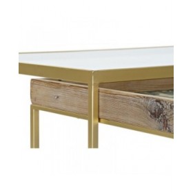 Tavolino da Caffè DKD Home Decor Dorato Naturale 90 x 60 x 45 cm