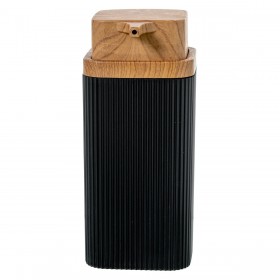 Dispenser di Sapone Alexandra House Living 86275 Nero Acrilico Plastica Melammina 7 x 15 x 7 cm